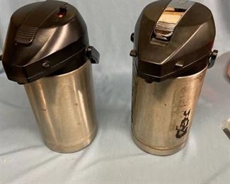 Two lock and carry airpots - 1 gal or more