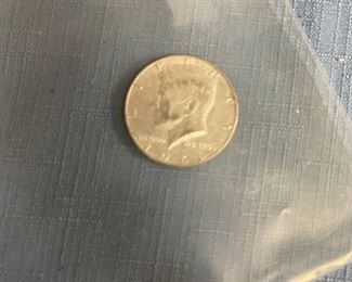 1968-D circulated Kennedy half dollar