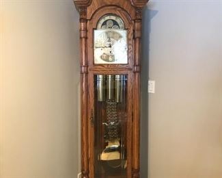 Sligh grandfather clock, 83"H x 19.5"W x 13"D,  was $595, NOW $475