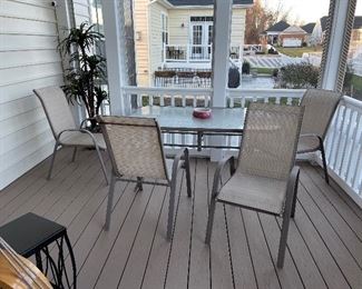 Patio Table and Chairs $150 5’ L
38w
28”t