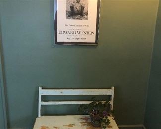 Distressed Vintage Mini Bench