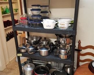 The three P's....pots, pans and pyrex