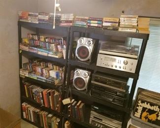 great books and classic stereo equipment