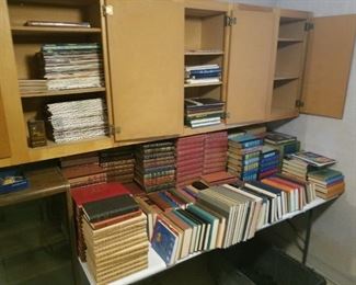 lots of books. Even the wall cabinets must go!