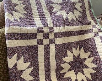 Beautiful hand sewn quilts