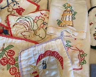 Lots of great vintage embroidery 