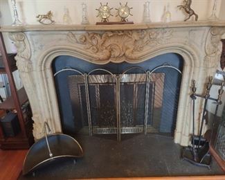 Beautiful French Louis XV marble mantel