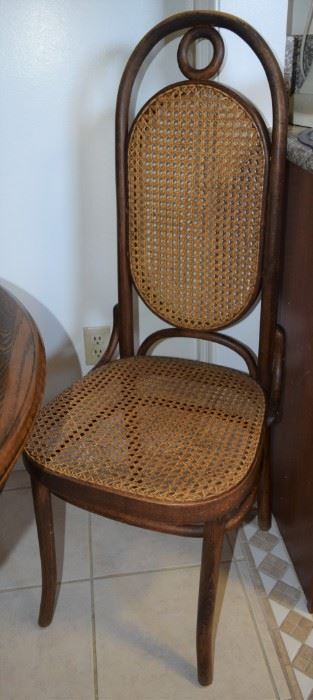 1950s Michael Thonet No. 17 High Back Bentwood Dining Chairs, Set of Six,
