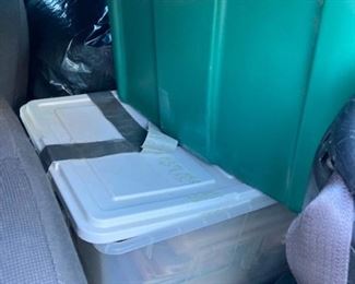 TUBS OF BASEBALL CARDS