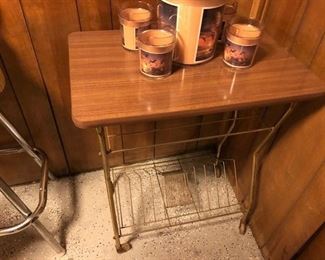 MID CENTURY MODERN ROLLING SERVING TRAY