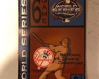 WORLD'S SERIES YANKEE TICKET