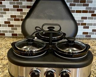 Cooks 3 Crock Warmer With Lids