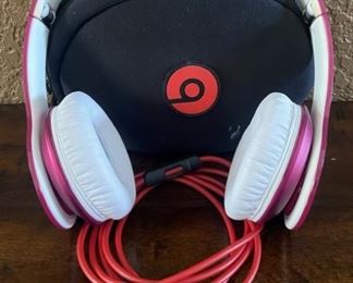 Pair Of Beats By Dr. Dre Solo HD Headphones With Case And Auxiliary Cord