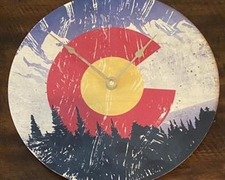 Kelly Mochel Rustic Colorado Clock