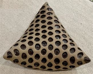 Kelly Jean Ohl Large Triangle Ceramic Rattle