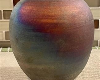 Raku Pottery Works Small Dream Jar With Lid Carlsbad Caverns Hand Thrown Pot