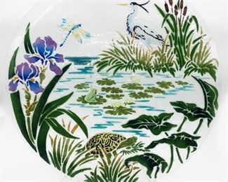 Big glass display platter 