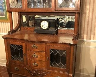Early 1900s Tiger Oak Sideboard. 