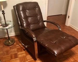 Wall hugger recliner that rocks AND swivels!