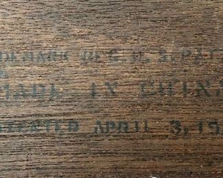 Antique Mahjong set. Bone and bamboo tiles. Dated April 3, 1923. 