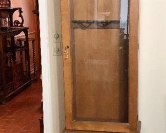 Glass front Gun Cabinet with bottom storage