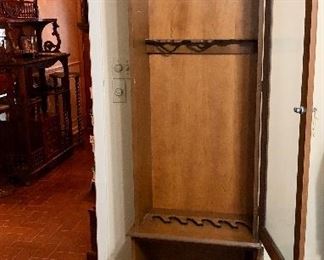 Glass front Gun Cabinet with bottom storage