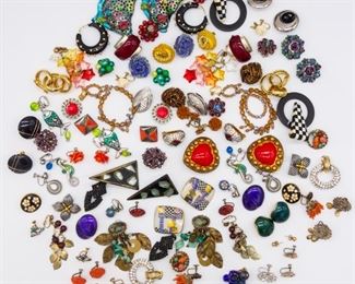 Vintage Lot 50 Pairs Ladies Earrings incl Coro, Napier