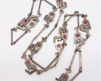 UnoAErre Italy Sterling Silver Millefiori Necklace