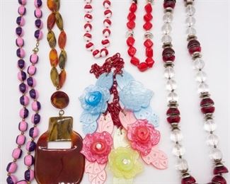 Vintage Mid Century Bakelite and Plastic Necklaces