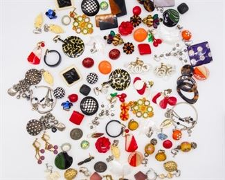 Vintage Lot 50 Pairs Earrings incl MOP, Carolee