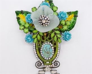 Designer Lawrence VRBA Runway Flower Brooch Pin