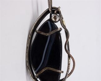 Rare Rebajes Sterling Silver Brutalist Pendant