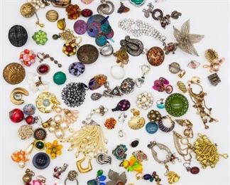 Vintage Lot 100 Single Earrings incl Castlecliff