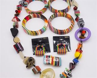 Pop Art Colorful Jewelry incl Brazil Carlos Sobral
