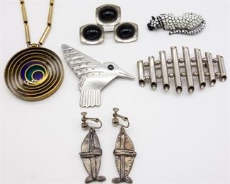 Vintage MCM Ladies Jewelry incl Jorgen Jensen Denmark