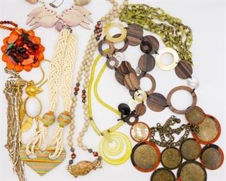 Eclectic Vintage Lot 10 Ladies Necklaces incl Birds