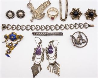 Vintage Lot Sterling Silver Jewelry incl Marcasite