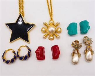 Vintage Designer Lot 6 Kenneth Jay Lane KJL Jewelry