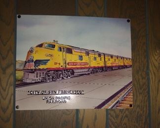 Vintage Union Pacific metal sign