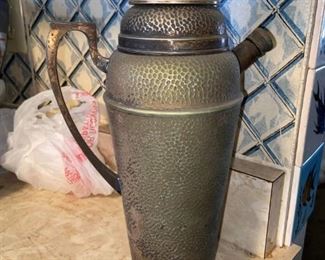 Vintage brass cocktail shaker