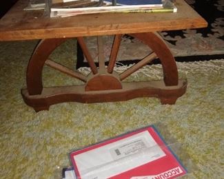 Wagon Wheel coffee table