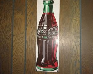 Small Coca-Cola advertising sign vintage not antique