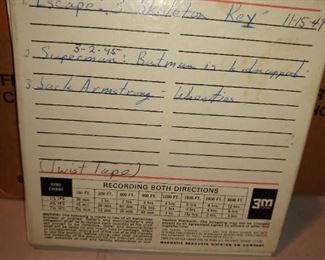 Reel recording of old radio shows. Lots of these.