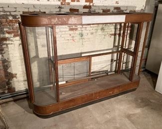 Art Deco cabinet. Very large, very retro, very cool piece. Can be lighted. Needs love.