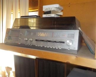 Old Stereo Receiver w/ 8 Track