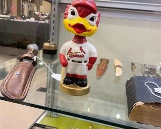 Rare vintage Cardinals bobble head ceramic.