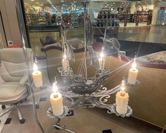 Pirate Ship Chandelier