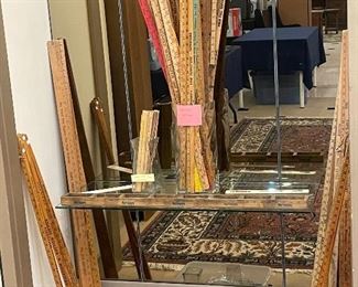 vintage advertising yard sticks