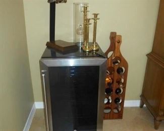 GE Wine Fridge,  Wood Wine Bottle Holder