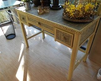 Wicker Desk